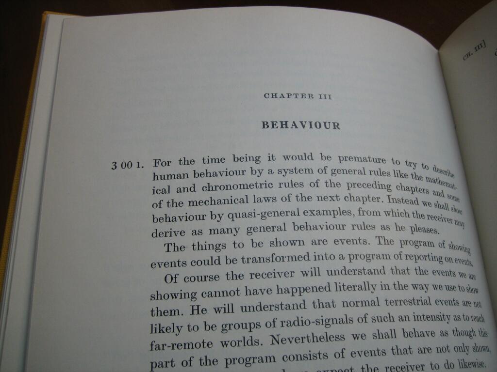 Chapter III: Behavior