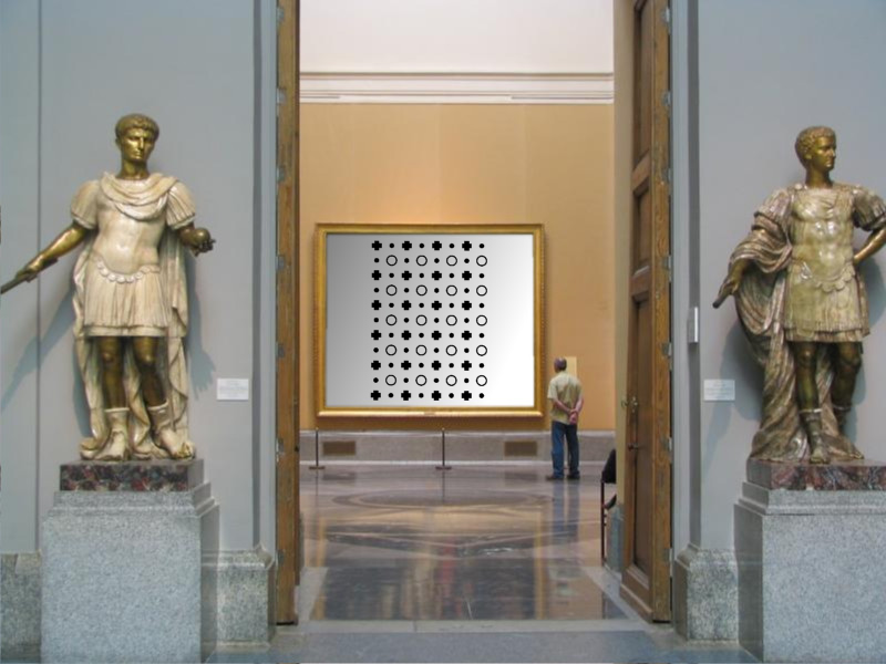 a pattern in a gallery